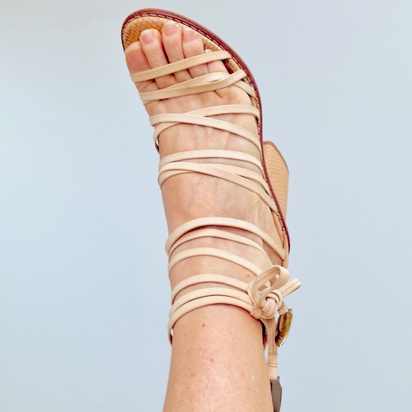 WINDSOR SMITH natural leather Strappy heels - Picture 2 of 11